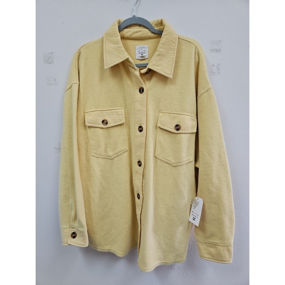 BILLABONG Women's Any Time Oversized Shacket New with Imperfections Large
